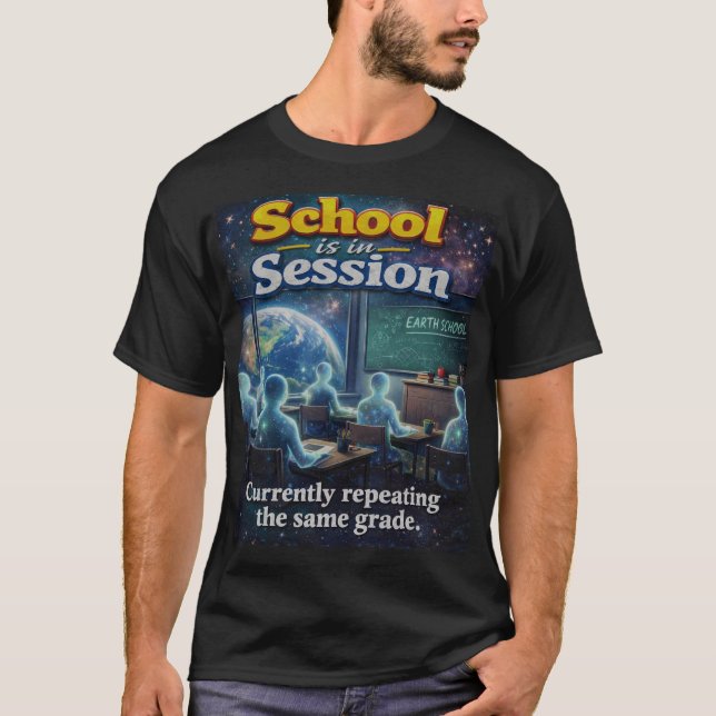 Camiseta A Escola Está em Sessão  (Frente)
