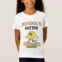 Camiseta A escola está fora no verão