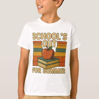 Camiseta A escola está fora no verão
