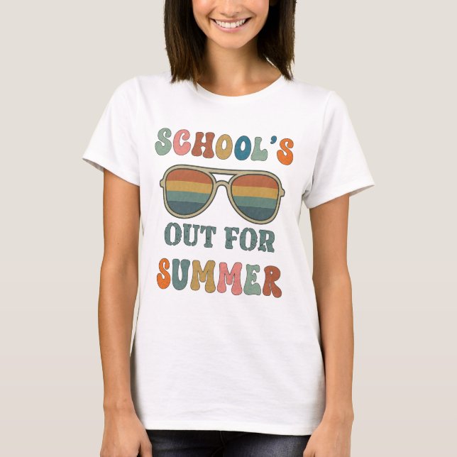 Camiseta A escola está fora no verão (Frente)