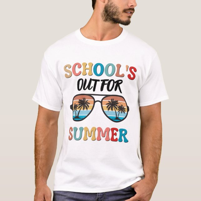 Camiseta A escola está fora no verão (Frente)