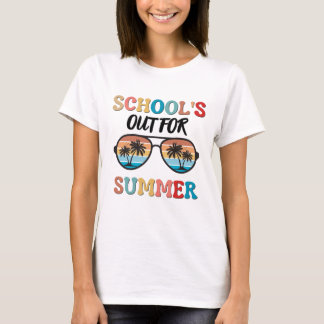 Camiseta A escola está fora no verão