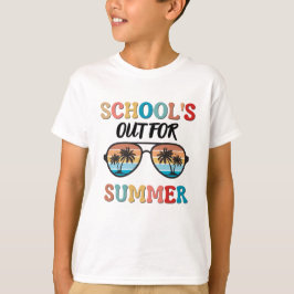 Camiseta A escola está fora no verão