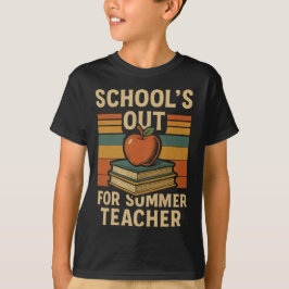 Camiseta A escola está fora no verão