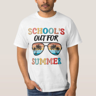 Camiseta A escola está fora no verão