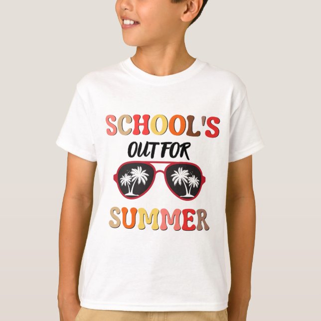 Camiseta A escola está fora no verão (Frente)