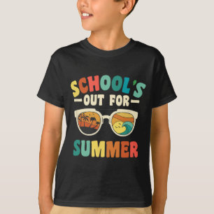 Camiseta A escola está fora para o verão para os estudantes