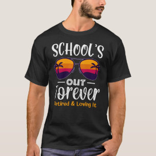 Camiseta A Escola Está Fora Para Sempre, Retrair Óculos D