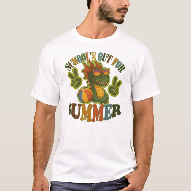 Camiseta A escola saiu para o verão (Frente)