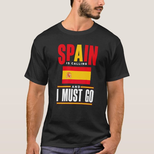 Camiseta A espanha Da Espanha Espanhola De Bandeiras De Esp (Frente)