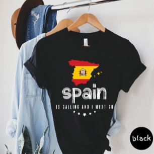 Camiseta A espanha Está Ligando E Eu Preciso Ir Para A Cami