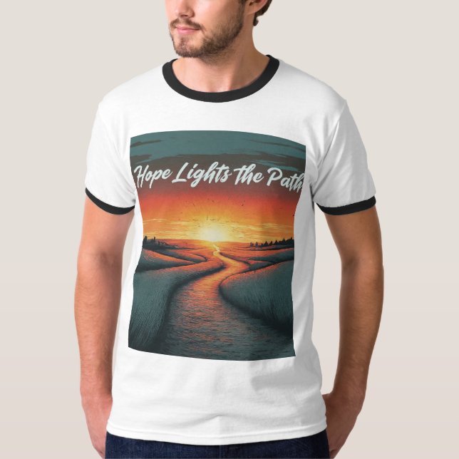 Camiseta A esperança acende o caminho (Frente)