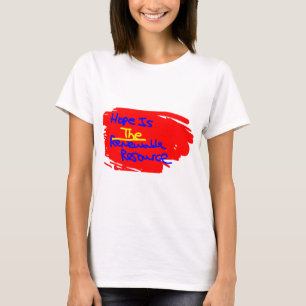 Camiseta A esperança é o recurso renovado
