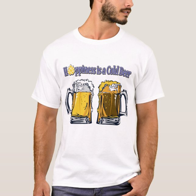 Camiseta A esperança é uma cerveja fria (Frente)
