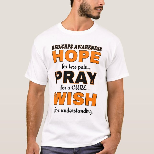 Camiseta A esperança Pray o desejo… RSD/CRPS (Frente)