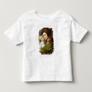 Camiseta A esposa do artista, Elizabeth, e seu filho Raphae