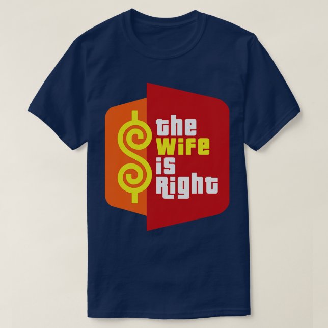 Camiseta A Esposa está certa (Frente do Design)