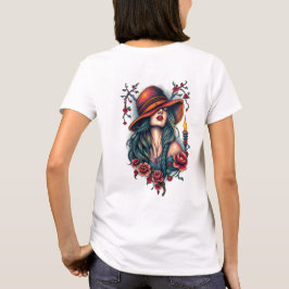 Camiseta A Essência da Mulher: Graça, Força e Beleza