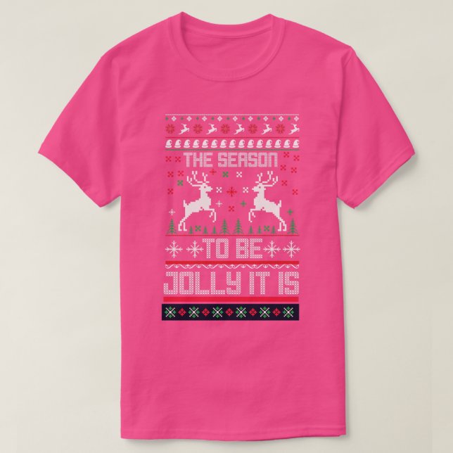 Camiseta a estação para ser alegre é (Frente do Design)