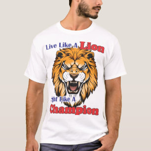 Camiseta A estética negada de um leão arrogante