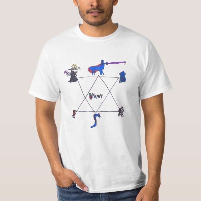 Camiseta A estrela dos Salinas de Sammy do desenhar (Frente)