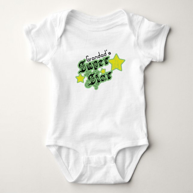 Camiseta A estrela super do Grandad (Frente)