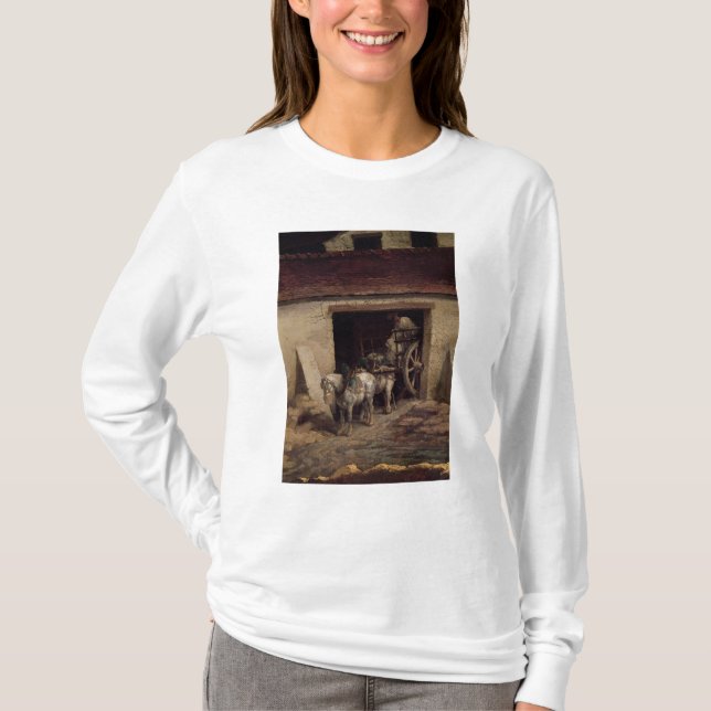 Camiseta A estufa nos trabalhos do emplastro (Frente)