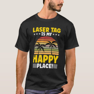 Camiseta A Etiqueta A Laser É Meu Lugar Feliz Jogador De La
