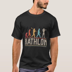 Camiseta A Evolução Do Alvo De Biatlo Atirar Na Pele Xc