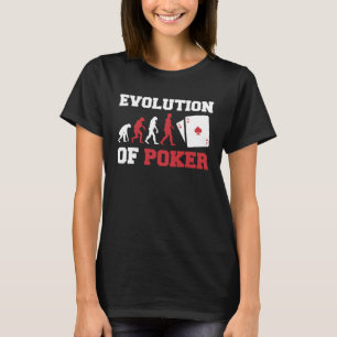 Camiseta A Evolução do Poker Pocket Aces Poker