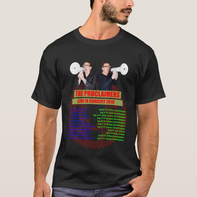 CAMISETA A EXCURSÃO 2019 DE PROCLAIMERS (Frente)