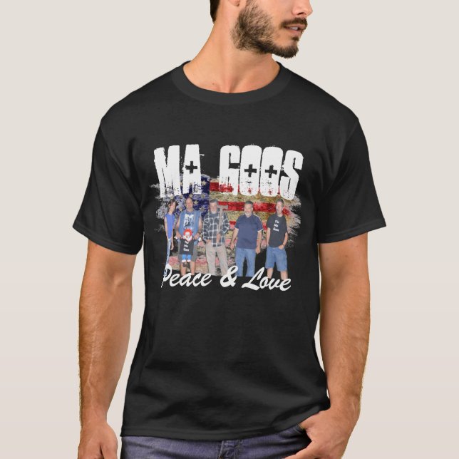 Camiseta A excursão da paz & do amor das viscosidades das (Frente)