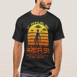 Camiseta A execução de diversão de 51.000 reais de área anu