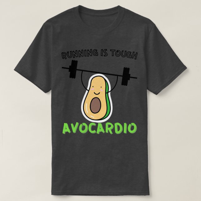 Camiseta A execução é difícil no avocardio 1 (Frente do Design)