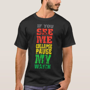 Camiseta A executar o presente de ciclismo