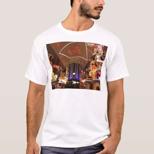Camiseta A experiência da rua de Fremont - Las Vegas (Frente)