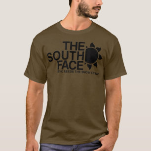 Camiseta A Face Sul Ao Exterior Que Precisa De Neve De Qual