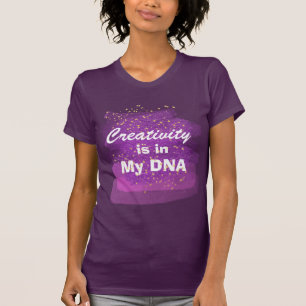 Camiseta A faculdade criadora está em meus cursos roxos da