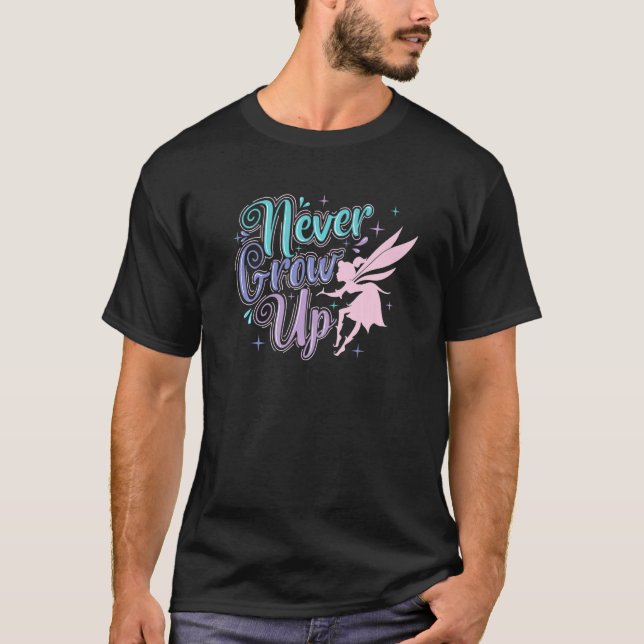 Camiseta A Fada Nunca Cresce (Frente)