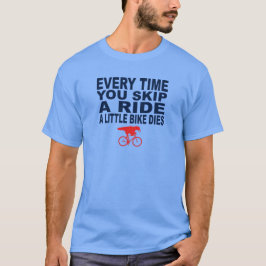 Camiseta A faixa clara engraçada um passeio uma bicicleta