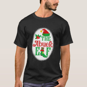 Camiseta A Família Abuelo Elf Matching Natal Elf Bleac