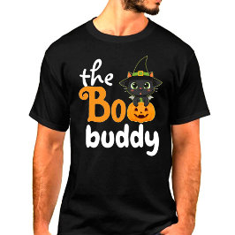 Camiseta A Família Boo Buddy Orange Halloween Combina