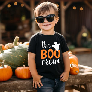 Camiseta A Família Boo Crew Orange Halloween Combina