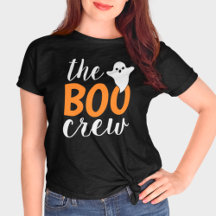 A Família Boo Crew Orange Halloween Combina