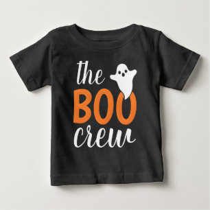 Camiseta A Família Boo Crew Orange Halloween Combina