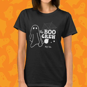 Camiseta A Família Boo Crew White Halloween Correspondendo 