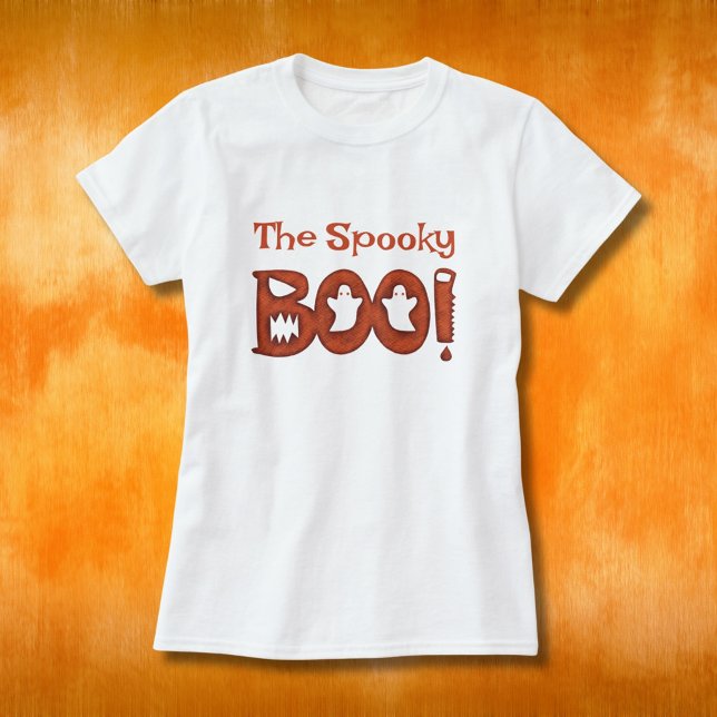 Camiseta A Família de Boo Halloween assustadora que combina (Criador carregado)