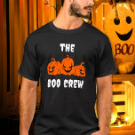 Camiseta A Família de Boo Tripulantes Modernos do Halloween<br><div class="desc">Família moderna que combina com a design de camisa de Halloween. Encomenda cada membro da sua tripulação. Você pode TRANSFERIR este DESIGN em outros produtos do Zazzle e ajustá-lo ao ajustado da maioria dos itens do Zazzle. Os designs Standard Studio são feitos em gráficos de alta resolução para um impressão...</div>