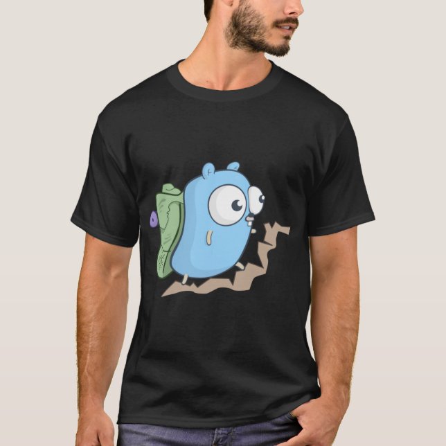 Camiseta A família de caminhadas Go Gopher (Frente)
