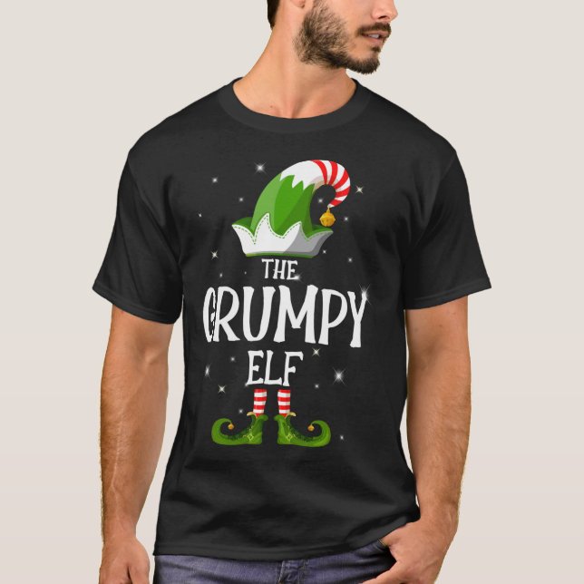 Camiseta A Família De Elf Grumpy Correspondendo Ao Natal (Frente)